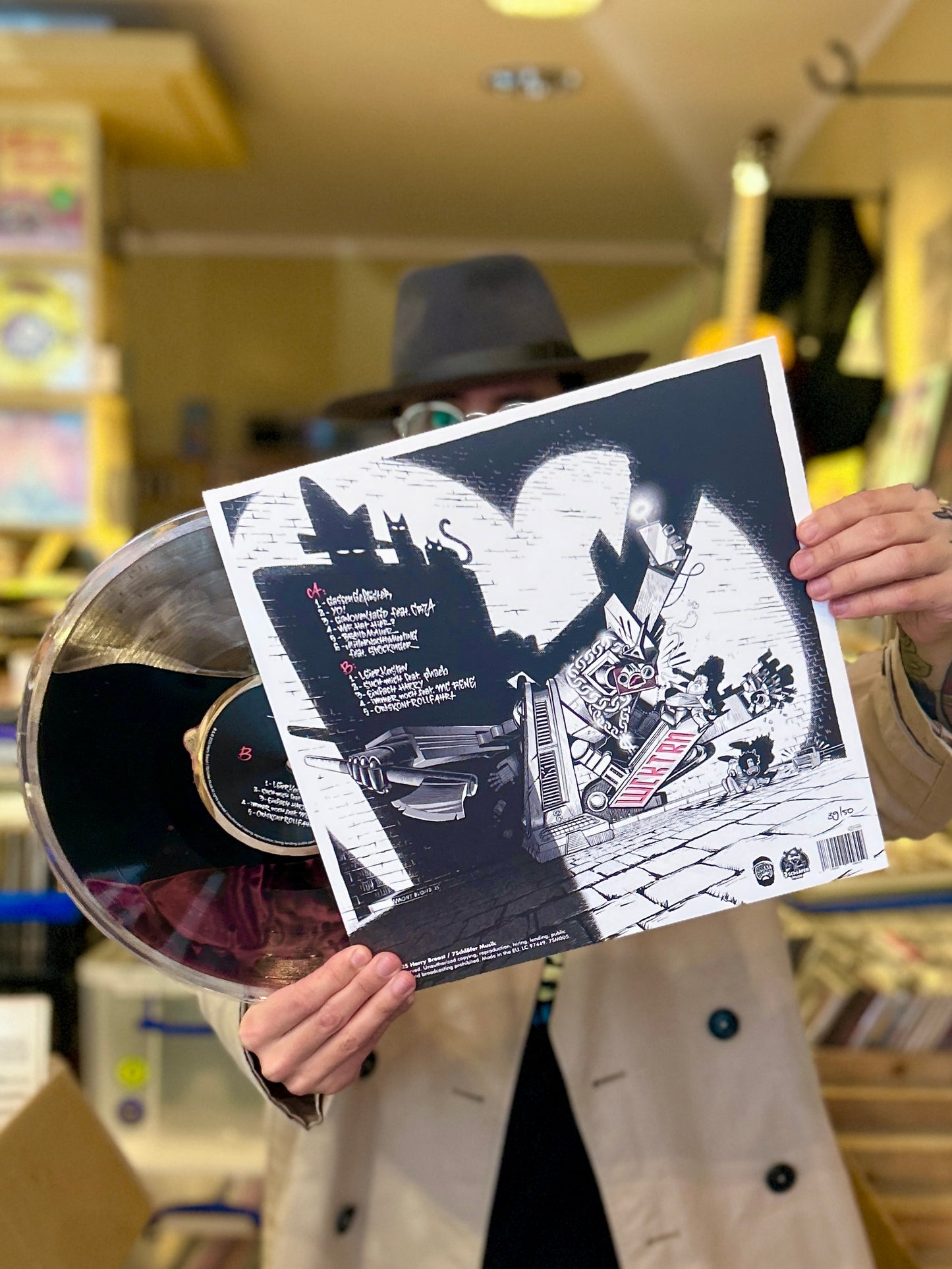 Gassengeflüster | LP liquid filled black/pink